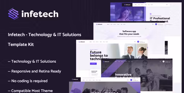 Infetech Technology & IT Solutions Elementor Template Kit