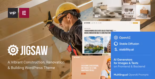 Jigsaw Building & Construction WordPress Theme