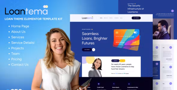 Loantema Loan Service Elementor Template Kit