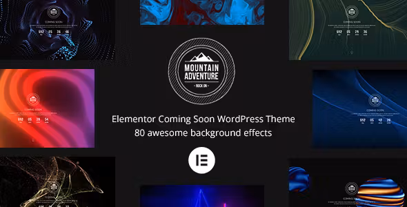 Mountain Elementor Coming Soon WordPress Theme