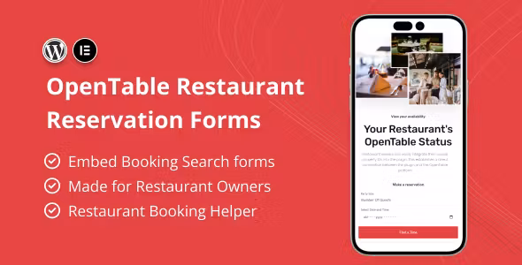 OpenTable Restaurant Reservation Forms for Element