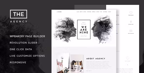 The Agency Creative One Page Agency WP Theme