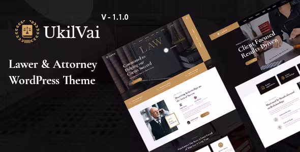 Ukilvai Lawyer & Attorney WordPress Theme