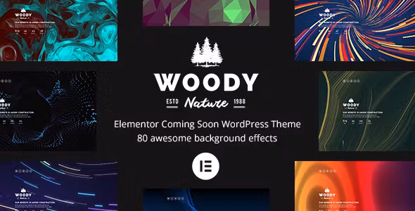 Woody Elementor Coming Soon WordPress Theme