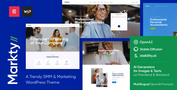 Markty | SMM & Marketing WordPress Theme