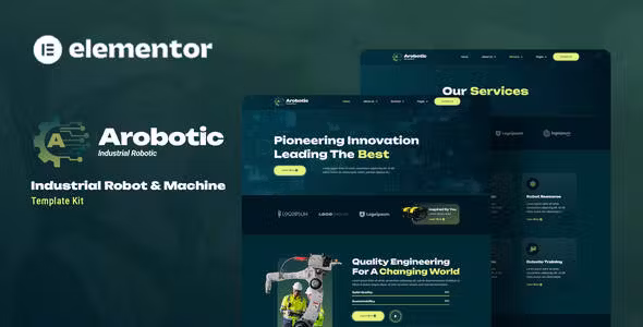 Arobotic Industrial Robot & Machine Elementor Template Kit