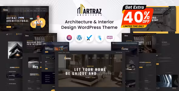 Artraz Architecture and Interior Design WordPress Theme