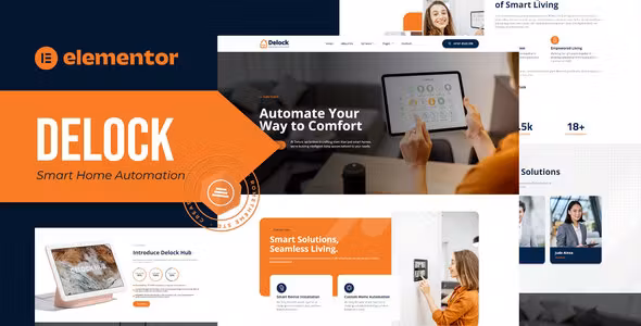 Delock Smart Home Automation Elementor Template Kit