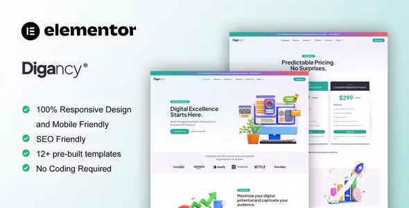 Digancy Digital Agency Elementor Template Kit