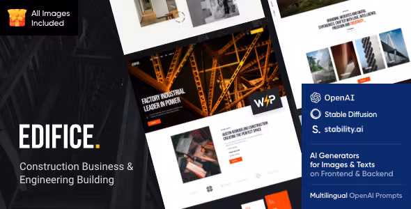 Edifice Construction & Building WordPress Theme