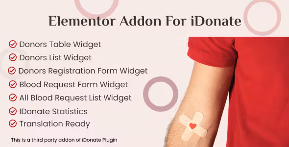 Elementor Addon for IDonatePro