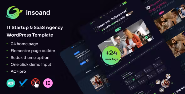 Insoand IT Startup & SaaS Agency Theme
