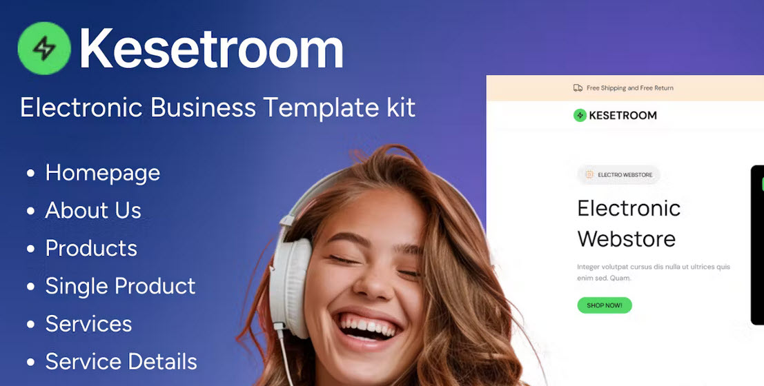 Kesetroom Electronic Business Template Kit