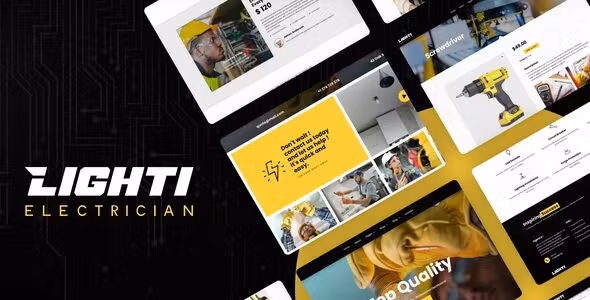 Lighti Electrician Elementor Pro Template Kit