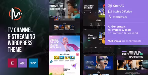 MediaFlex TV Channel & Streaming WordPress Theme