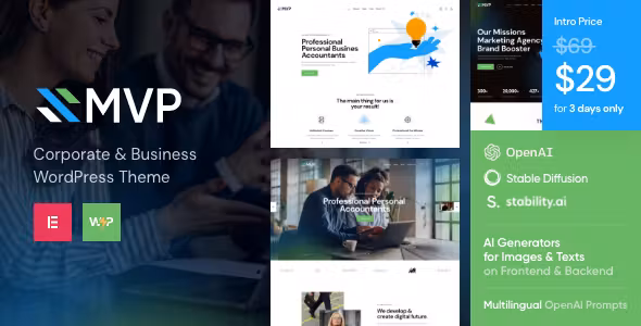 MVP Finance WordPress Theme