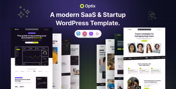 Optix SaaS & Startup WordPress Theme