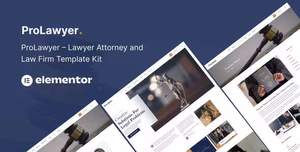 Prolawyer Lawyer and Law Firm Elementor Kit
