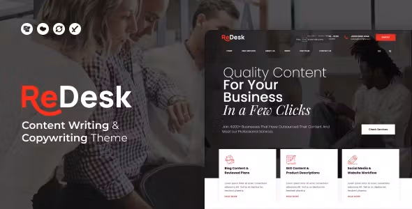 ReDesk Content Writing & Copywriting Theme