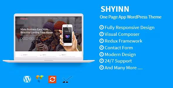 Shyinn One Page App WordPress Theme