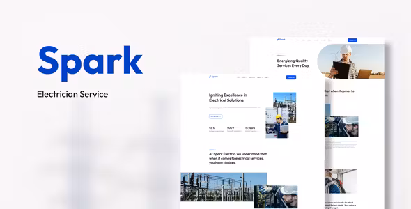 Spark Electrician Service Elementor Template Kit