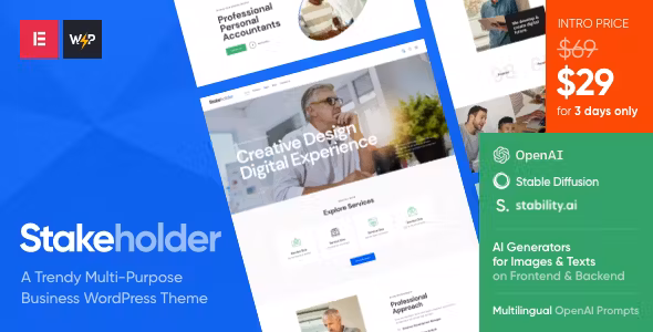 Stakeholder Business WordPress Theme