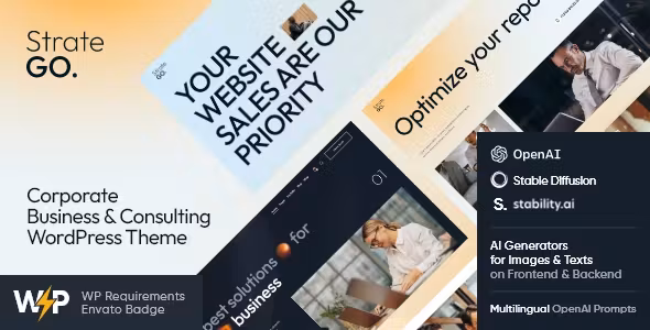 Stratego Corporate Business & Consulting WordPress Theme