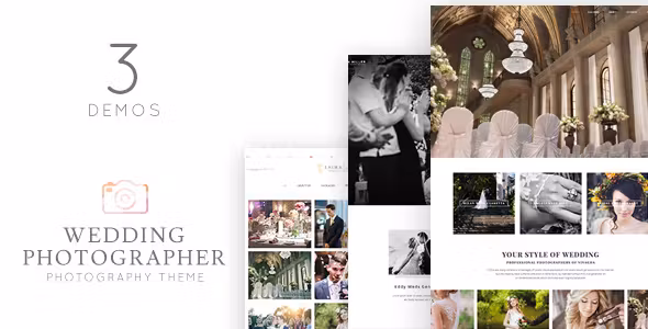 Wedding Photographer WordPress Theme Vivagh