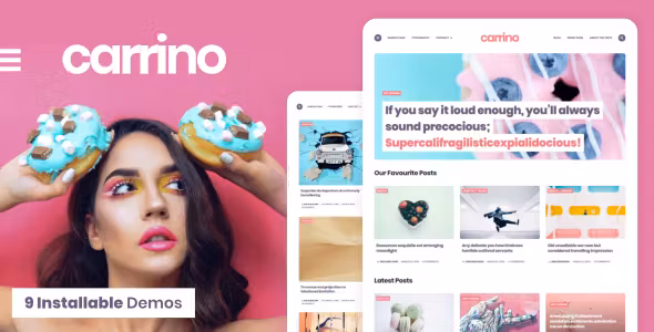 Carrino An Exciting Gutenberg Blog Theme