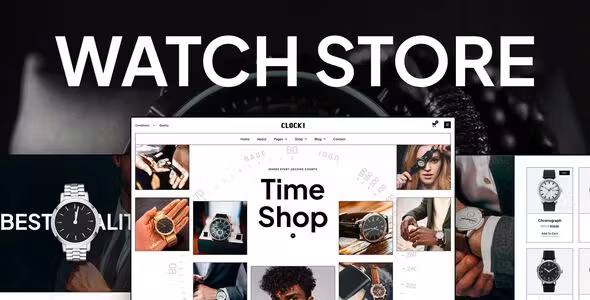 Clocki Watch Store Elementor Pro Template Kit