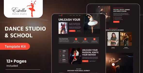 Estella Dance School & Studio Elementor Template Kit