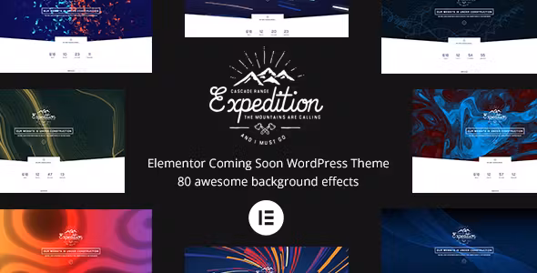 Expedition Elementor Coming Soon WordPress Theme