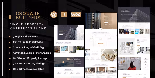 Gsquare Real Estate Wordpress Theme