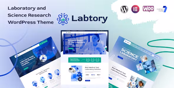 Labtory Laboratory and Science WordPress Theme