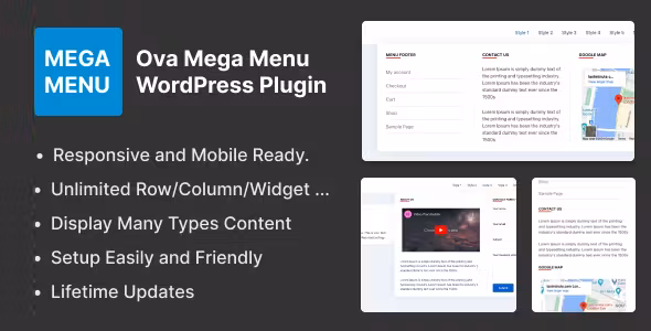 Mega Menu WordPress Plugin Ova