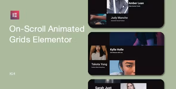 On Scroll Animated Grid