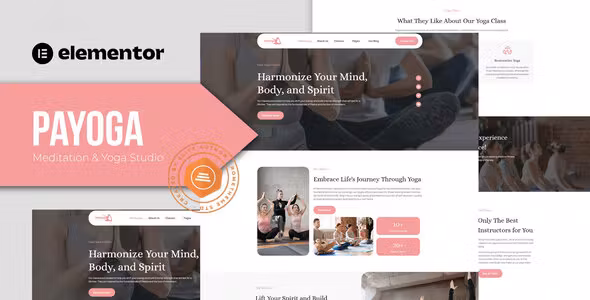 Payoga Meditation & Yoga Studio Elementor Template Kit