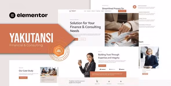 Yakutansi Finance and Consulting Elementor Template Kit