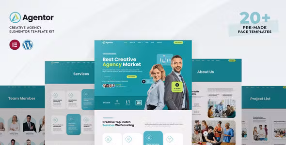 Agentor Creative Agency Elementor Pro Template Kit