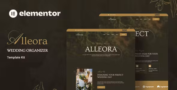 Alleora Wedding Organizer Elementor Template Kit