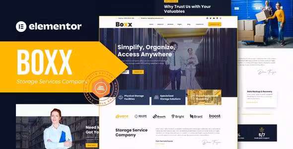 Boxx Storage Services Company Elementor Template Kit