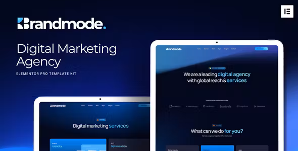Brandmode Digital Marketing Agency Elementor Template Kit