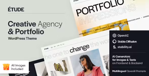 Etude — Creative Agency & Portfolio WordPress Theme
