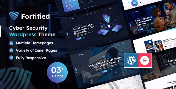 Fortified | IT & Cyber Security WordPress Theme