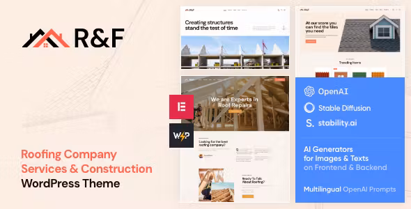 R&F Roof & Floor WordPress Theme