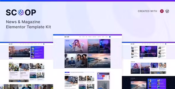 Scoop News & Magazine Elementor Pro Template Kit