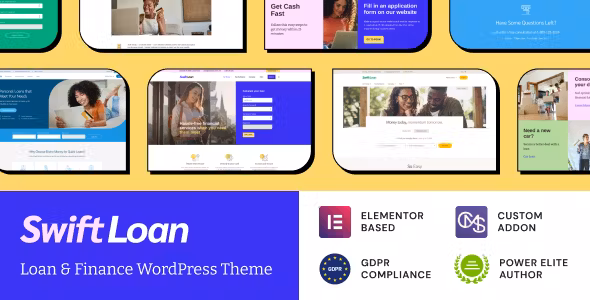 Swift Loan Payday & Banking Finance Theme