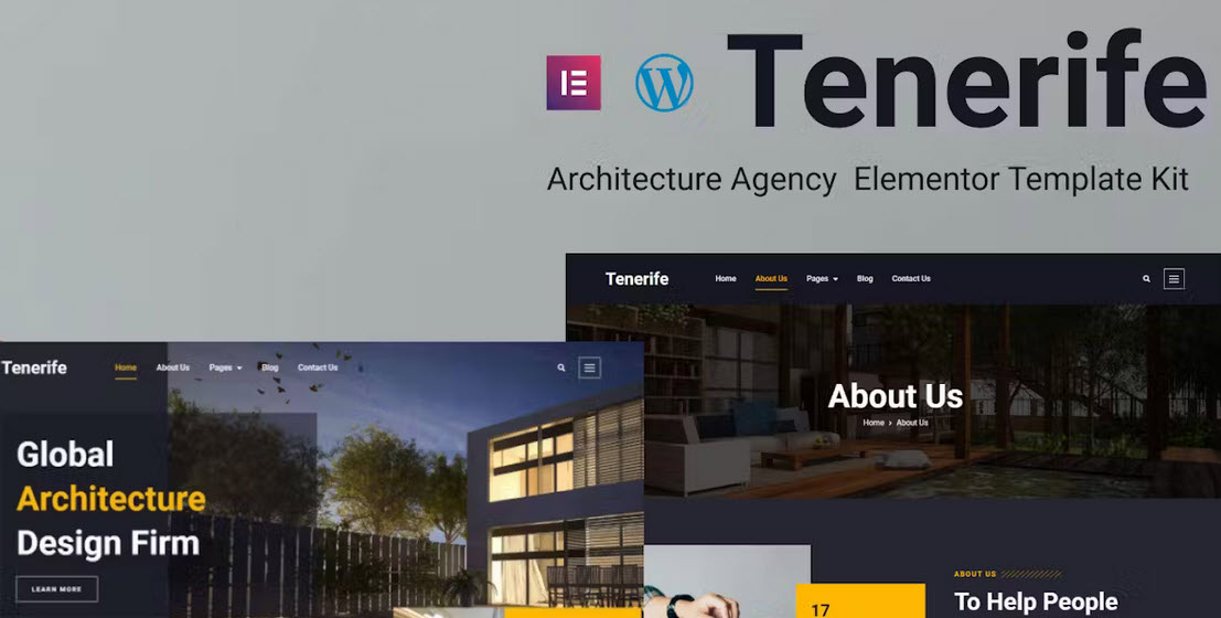 Tenerife Architecture Agency Elementor Template Kit