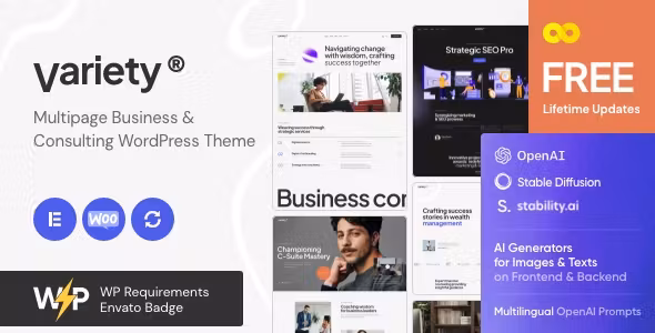 Variety Business & Consulting WordPress Theme