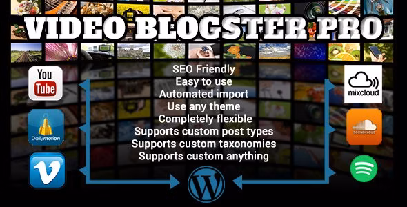 Video Blogster Pro Import YouTube Videos To WordPress